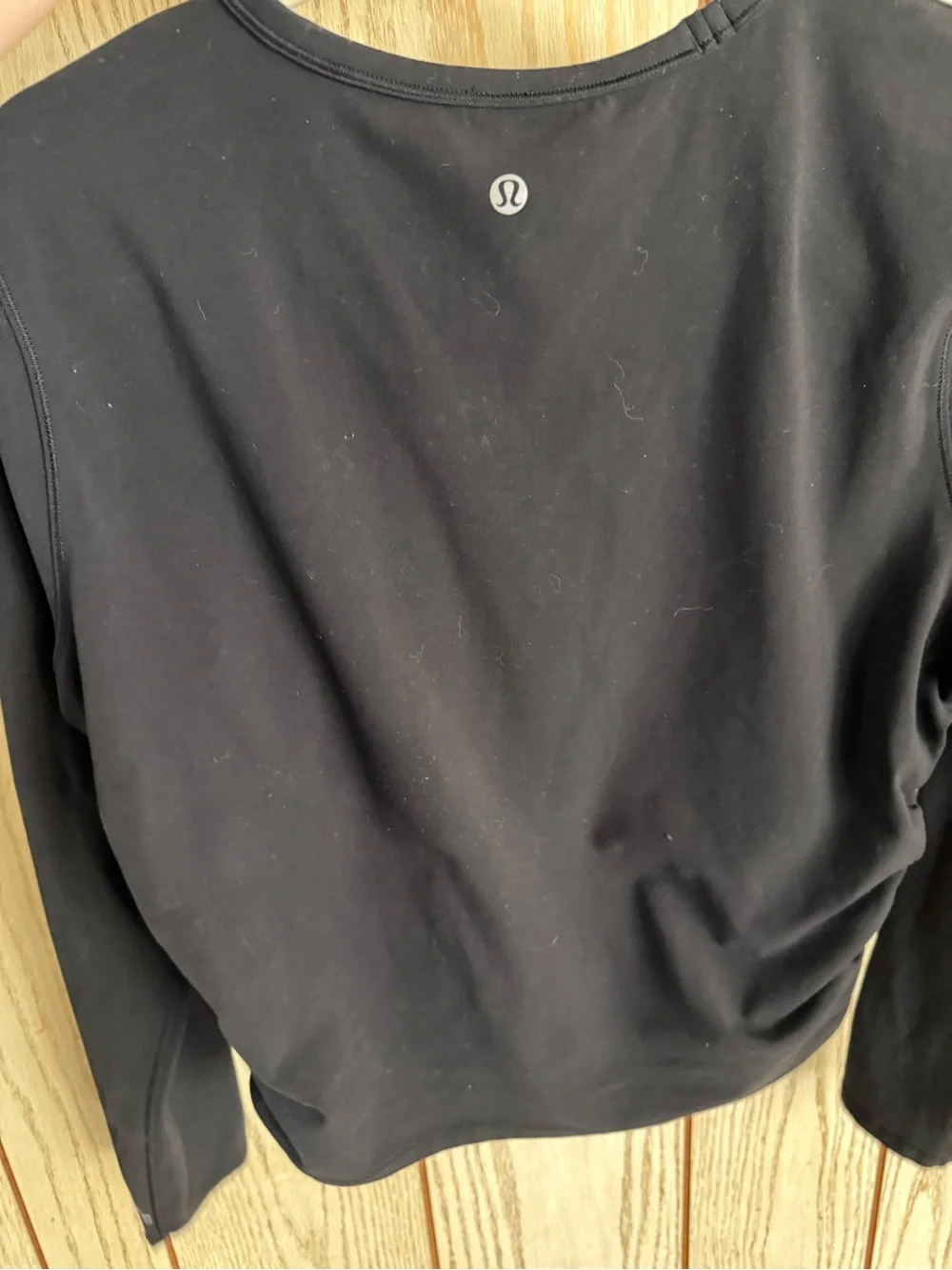 lululemon athletica Black Long Sleeve Crew Neck Top